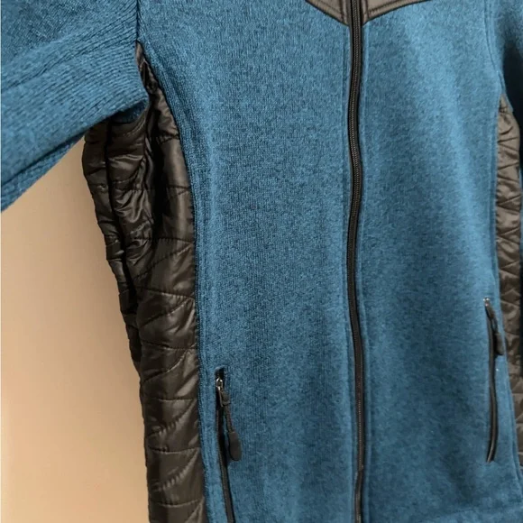 New Balance Teal and Black Hooded Jacket - Picture 7 of 13